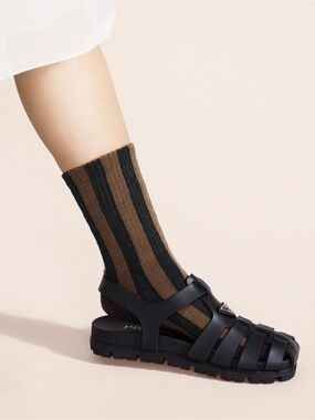 Buren Wool Sporty Crew Socks By Hansel From Basel